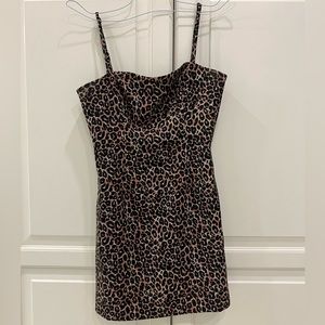 French Connection leopard print mini dress